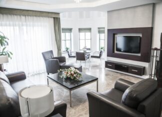 nowoczesne wnetrze w stylu glamour